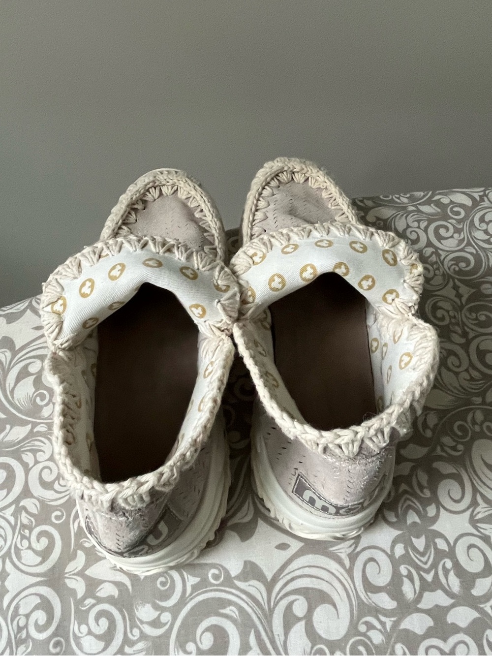 MOU Tan and White Summer Sneakers - Picture 5 of 8